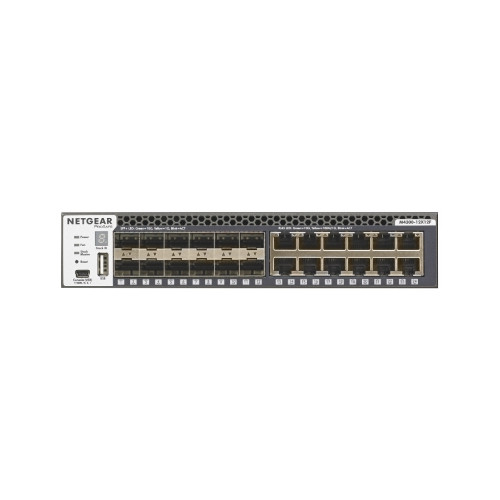 NETGEAR M4300-12X12F Managed L2/L3 10G Ethernet (100/1000/10000) 1U Black