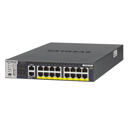 NETGEAR M4300-16X Managed L3 10G Ethernet (100/1000/10000) Power over Ethernet (PoE) 1U Black