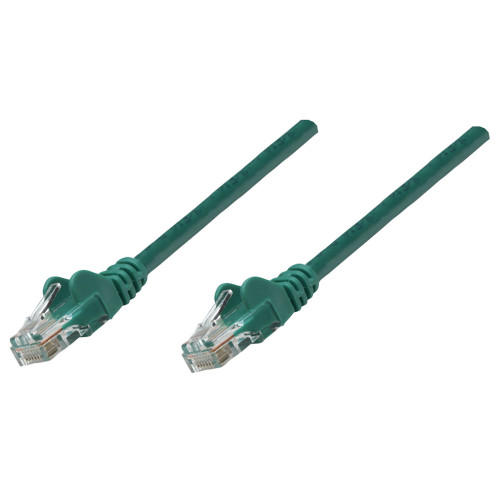 Network Patch Cable, Cat6, 1m, Green, Copper, U/UTP, PVC, RJ45, Gold Plated Contacts, Snagless, Booted, Lifetime Warranty, Polybag