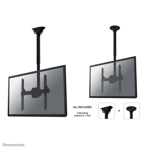 Neomounts NM-C440BLACK Monitor/TV mount ceiling 32-60" - h 56-91 cm