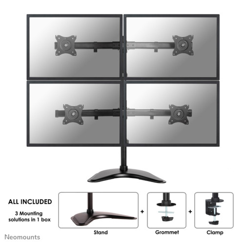 Neomounts NM-D335D4BLACK Monitor stand 10-27"