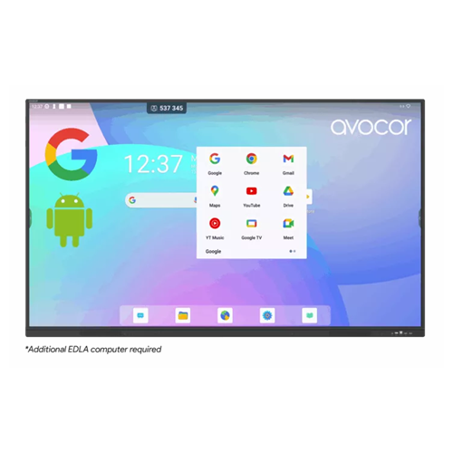 Avocor S-Series 75" 4k IR LED Interactive Displ interactive whiteboard