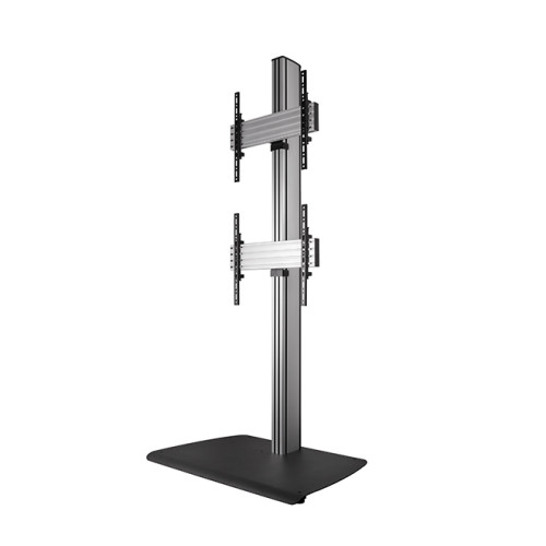 B-Tech SYSTEM X - Universal Dual Stack Flat Screen Floor Stand (VESA 600 x 400) - 1.8m