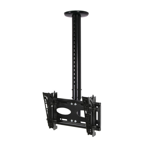 B-Tech Telescopic Universal Flat Screen Ceiling Mount with Tilt (VESA 200 x 200) - 0.6m to 1m Ã˜50mm Pole
