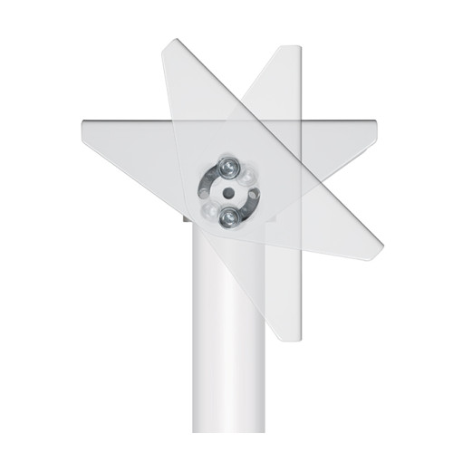 B-Tech SYSTEM 2 â€“ Ceiling/Wall Mount w/Tilt â€“ White