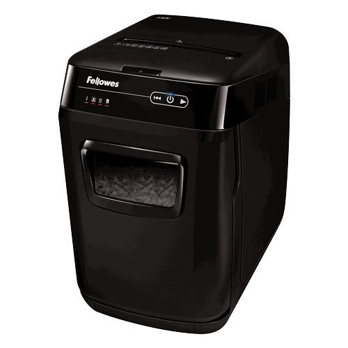 Fellowes Paper Shredder 150 Sheet Auto Feed Cross Cut Shredder AutoMax 150C Shredder with 32 Litre Bin High Security P4