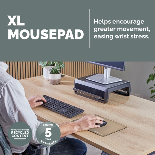 Fellowes Breyta (New) XL Mousepad Sand - 100139319