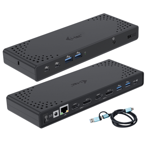 I-Tec USB 3.0 USB-C Thunderbolt 3 Dual Display Docking Station Gen2 + Power Delivery 100W