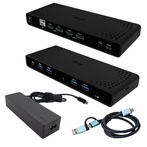 i-tec Universal Dual 4K Display Docking Station + Power Delivery 85W - CADUA4KDOCKPDB100UK