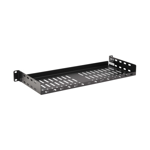 Tripp Lite SRSHELF2P1USHRT SmartRack Cantilever Fixed Steel Rack Shelf - 1U, Vented, 7 in. (17.8 cm) Deep, Holds up to 40 lb. (18 kg)