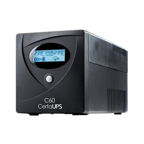 CertaUPS C60 uninterruptible power supply (UPS) Line-Interactive 1 kVA 600 W 4 AC outlet(s)
