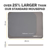 Fellowes Breyta XL Mouse Mat with Non-Slip Base XL Mouse Pad with Antibacterial Protection Grey - 100139316