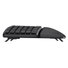 Trust Keyra Ergonomic multidevice wireless keyboard - Black - 25707